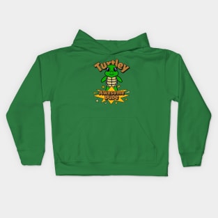 TURTLEY Awesome Funny Turtle Kids Hoodie